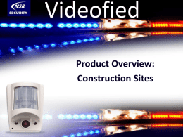 Videofied - NSR Security