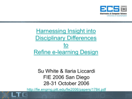 Harnessing Insight into Disciplinary Differences to Refine