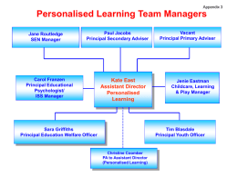 Personalised Learning Team Managers