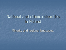 National and ethnic minorities in Poland - EBP-ICI
