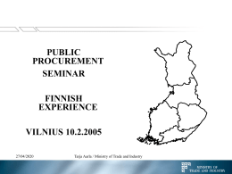 Workshop on public procurement for Estonian delegation