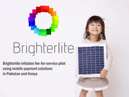 Brighterlite initiates fee-for - Forsiden