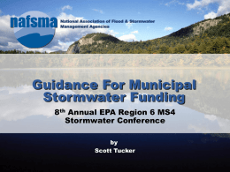Guidance on Funding Mechanisms for Local Stormwater …
