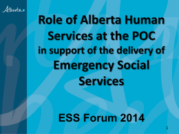 Provincial Emergency Social Services