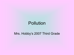 Pollution - Coweta County School System
