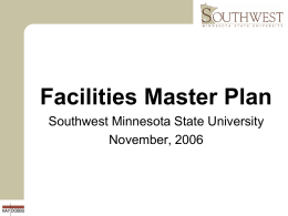 Facilities Master Plan - Southwest Minnesota State University