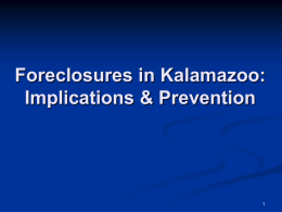 Foreclosure Prevention in Kalamazoo County
