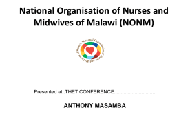 Strategic Plan 2012-2016 National Organisation of Nurses