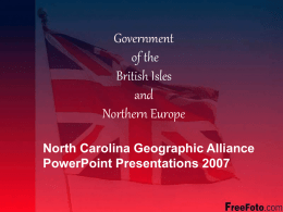 Government of the British Isles and Norden