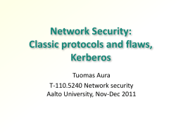 Network Security - Aalto University