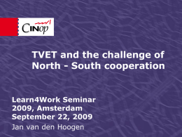 TVET and the challenge of South
