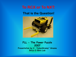 FIRST LEGO League Power Puzzle 2007