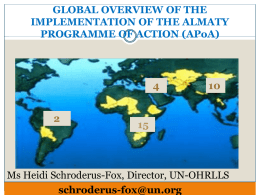 OVERVIEW OF THE IMPLEMENTATION OF THE ALMATY PROGRAMME …