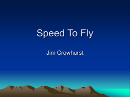 Speed To Fly