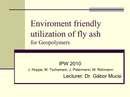Enviroment friendly utilization of fly ash