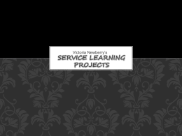 Service Learning Projects - Valdosta State University