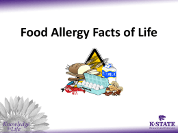 Food Allergy Facts of Life
