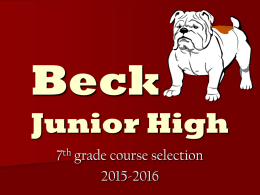 Beck Junior High - Katy Independent School District