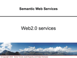 Web 2.0 and RESTful Web Services