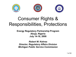 Consumer Rights & Responsibilities, Protections