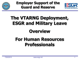 ESGR/USERRA Summary