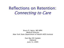 Reflections on Retention or The World of Connectivity in
