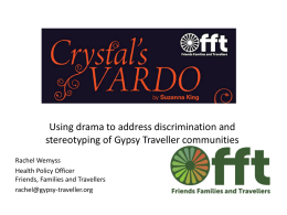 Crystal's Vardo A Gypsy Traveller history play as a tool