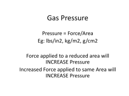 Gas Pressure - Pierce College