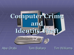 Computer Crime: Criminals of the Future