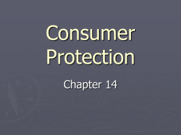 Consumer Protection - School District of Haverford Township