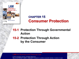 CHAPTER 14 Consumer Protection