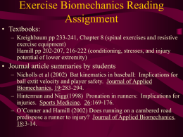 Sport Biomechanics - Academics | Kansas State University