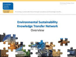 Environmental Sustainability Knowledge Transfer Network