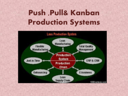 Push ,Pull& Kanban Production Systems