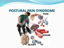 POSTURAL PAIN SYNDROME - Learning