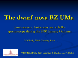 The dwarf nova BZ UMa