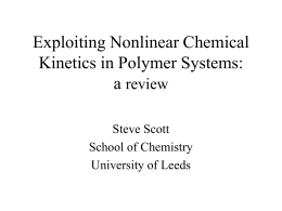 Exploiting Nonlinear Chemical Kinetics in Polymer Systems