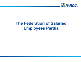 Pardia – the Federation of Salaried Employees