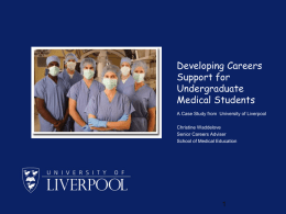 What is happening bin undergraduate careers with medical