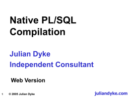 Native PL/SQL Compilation