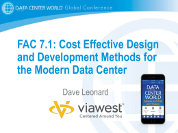 FAC 7.1: Cost Effective Design and Development Methods for