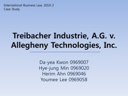 Treibacher Industrie, A.G. v. Allegheny Technologies, Inc.