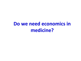 Statistical methods and health economics