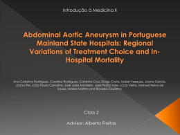 Abdominal Aortic Aneurysm in Portuguese Mainland State
