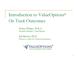 Collecting Outcomes Data
