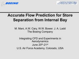 Accurate Flow Prediction for Store Separation from