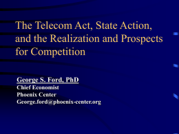 The Economics of Telecommunications Industry: A Very Brief