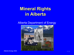 Mineral Rights in Alberta
