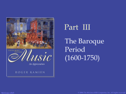 PowerPoint Presentation - Music: An Appreciation by Roger