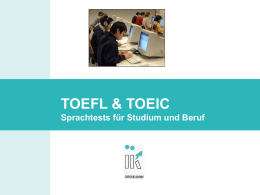 Anja Ecks: TOEFL & TOEIC